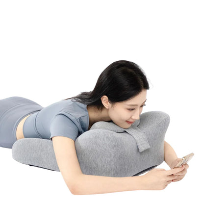 うつぶせ休息まくら（低反発フォーム／洗えるカバー）