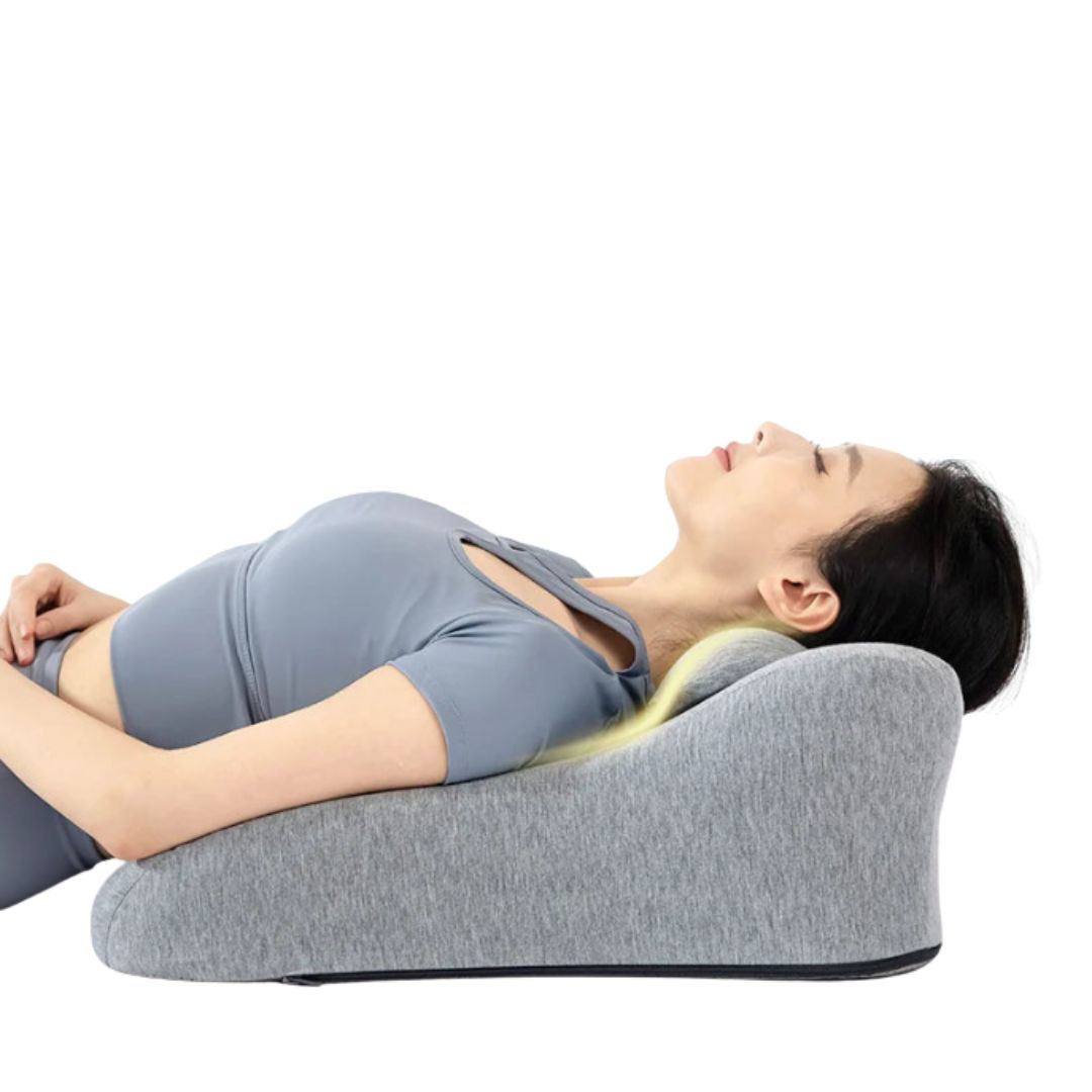 うつぶせ休息まくら（低反発フォーム／洗えるカバー）