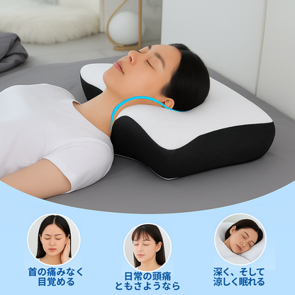 【夏売上No.1快眠枕】FrostEase™ ひんやり快眠ピロー🧊