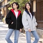 ZARI™ 隠しポケット付き ジップパーカー