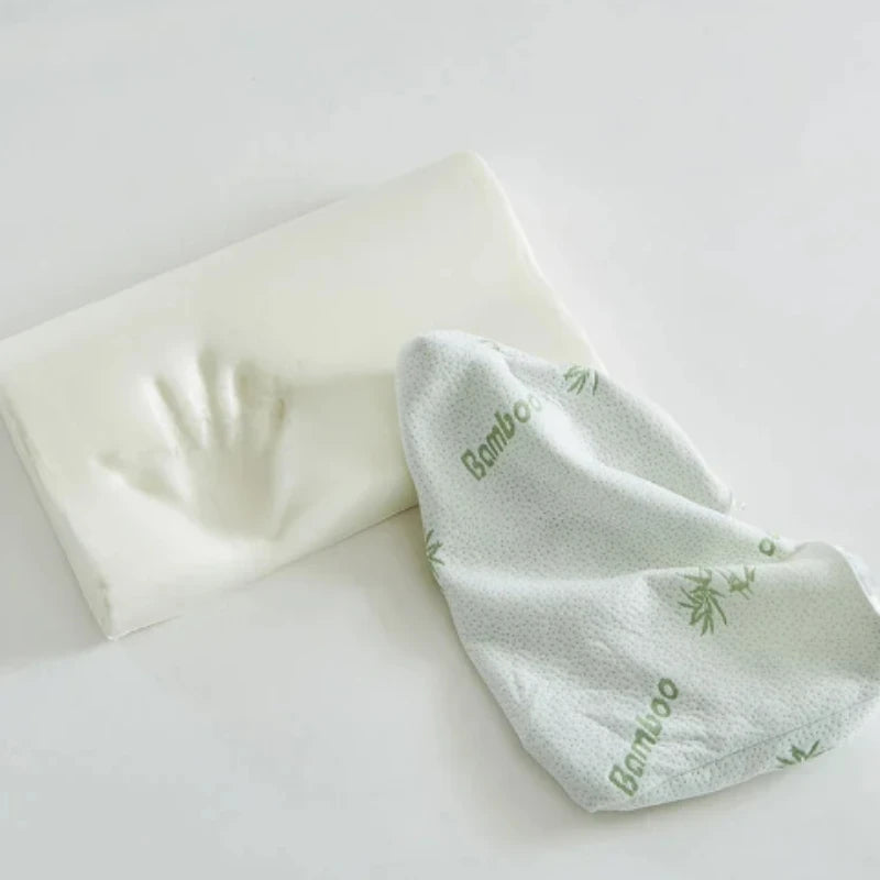 竹繊維混カバー 低反発コンター枕 50×30cm（高さ7/10cm）