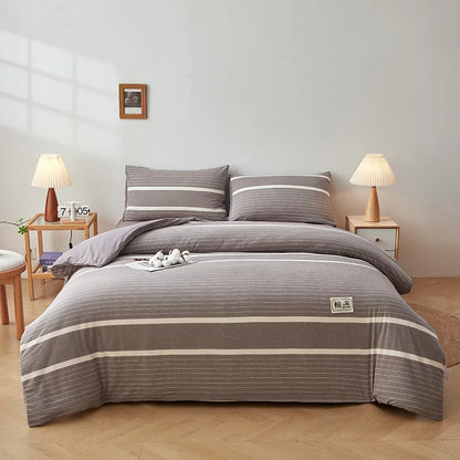 色織りコットン 綿わた掛け布団