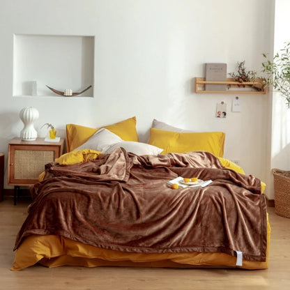 つややか厚手フランネルブランケット（無地 1.8kg）