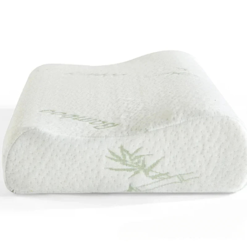 竹繊維混カバー 低反発コンター枕 50×30cm（高さ7/10cm）