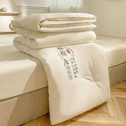 コットン生地 × 大豆繊維ブレンド キルト掛け布団