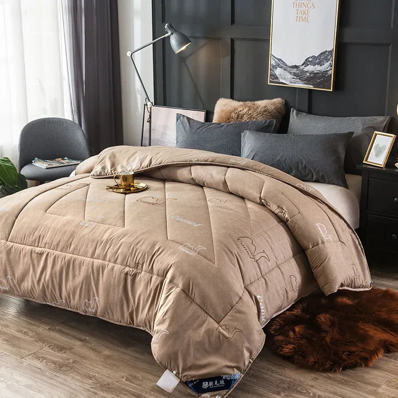 らくだ毛入り キルト掛け布団（通年／軽暖）