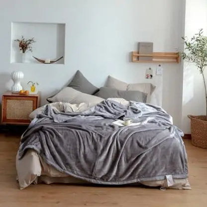 つややか厚手フランネルブランケット（無地 1.8kg）