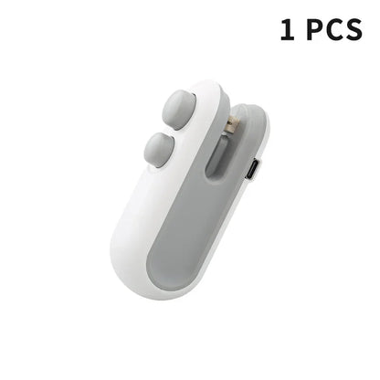 PlasticSealer™ ミニ袋シーラー（充電式・カッター付き）
