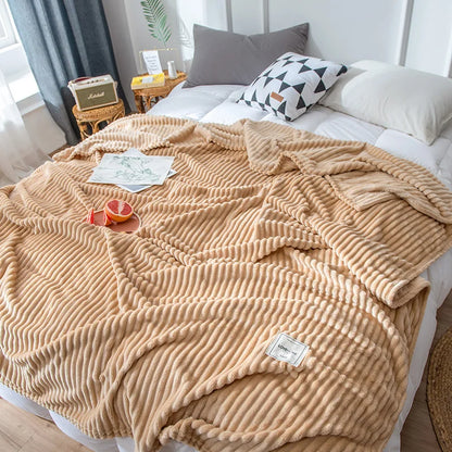 ミルクタッチ フリースブランケット（単層）