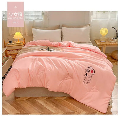 コットン生地 × 大豆繊維ブレンド キルト掛け布団