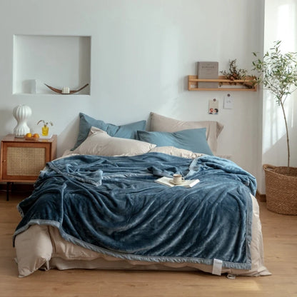 つややか厚手フランネルブランケット（無地 1.8kg）