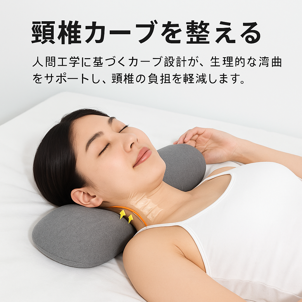 就寝用 低反発コンター・ネックピロー