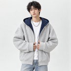 ZARI™ 隠しポケット付き ジップパーカー